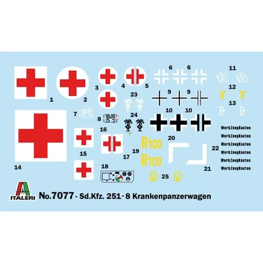 I7077-Sd.Kfz.251/8 Ambulance 1:72 Italeri - I7077