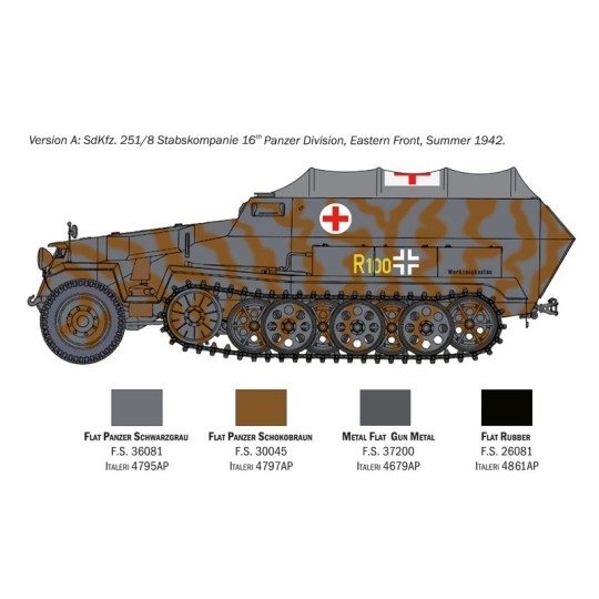 Sd.Kfz.251/8 Ambulance 1:72 Italeri Italeri I7077 - 3 I7077-Sd.Kfz.251/8 Ambulance 1:72 Italeri - I7077