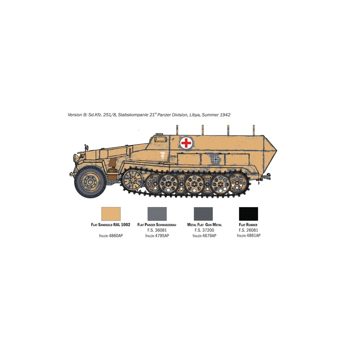 Sd.Kfz.251/8 Ambulance 1/72 Italeri Italeri I7077 - 4 Sd.Kfz.251/8 Ambulance 1/72 Italeri Italeri I7077 - 4