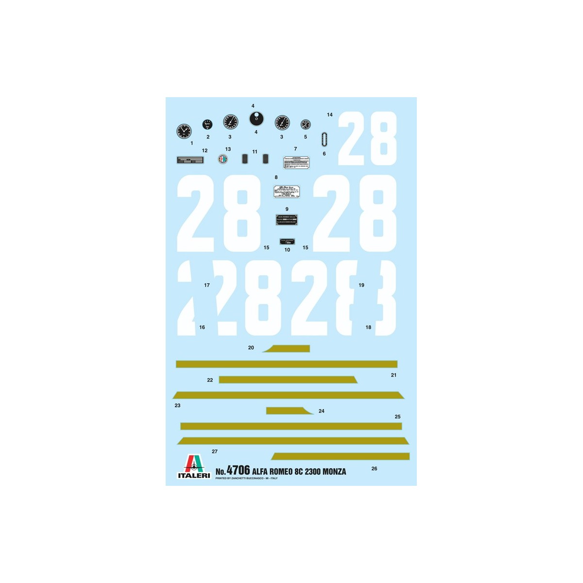 Alfa Romeo 8C 2300 Monza 1/12 Italeri Italeri I4706 - 3