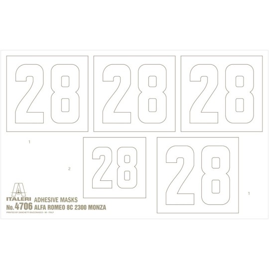 I4706-Alfa Romeo 8C 2300 Monza 1/12 Italeri