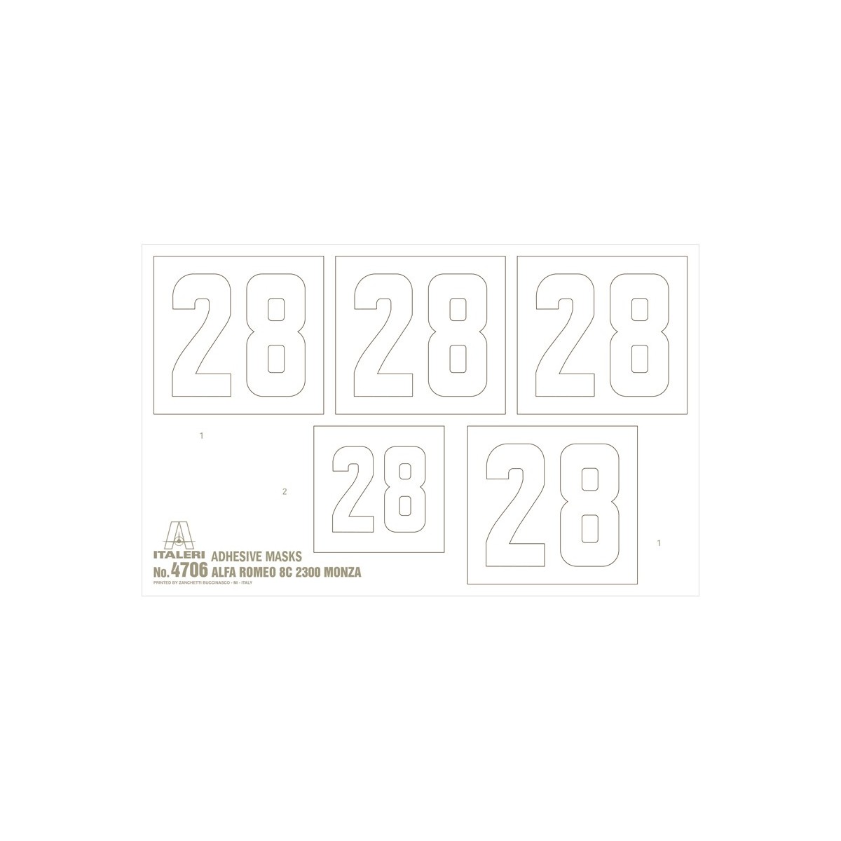 Alfa Romeo 8C 2300 Monza 1/12 Italeri Italeri I4706 - 4