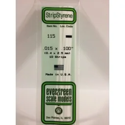 Wand 0.38x2.5x350mm Ref: 115 - Evergreen - S1370115