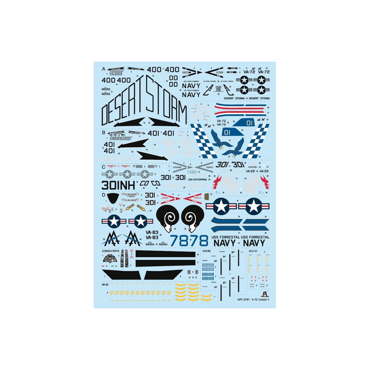 Aircraft A-7E Corsair II 1:48 Italeri Italeri I2797 - 3 Aircraft A-7E Corsair II 1:48 Italeri Italeri I2797 - 3