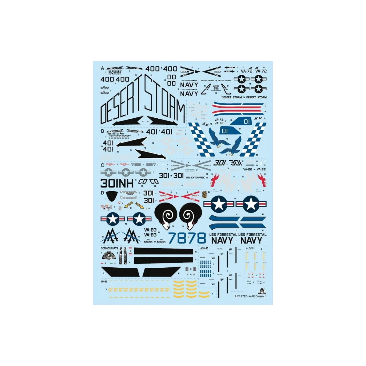 Avion A-7E Corsair II 1/48 Italeri Italeri I2797 - 3