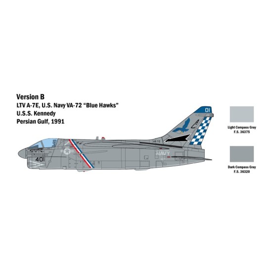 I2797-Aircraft A-7E Corsair II 1:48 Italeri