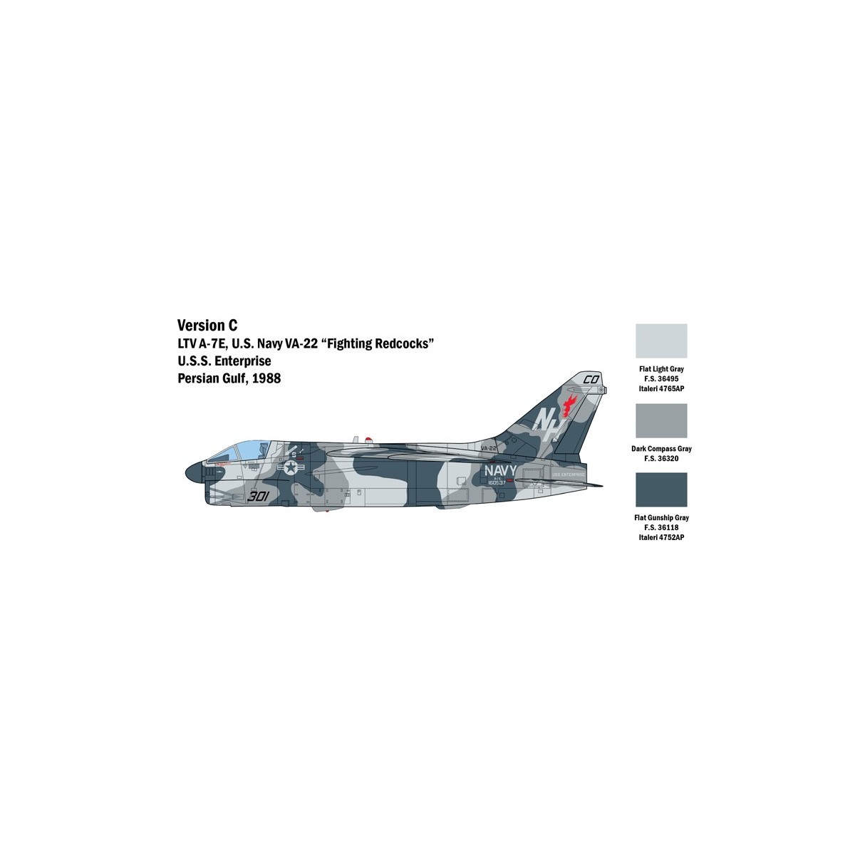 Aircraft A-7E Corsair II 1:48 Italeri Italeri I2797 - 6 Aircraft A-7E Corsair II 1:48 Italeri Italeri I2797 - 6