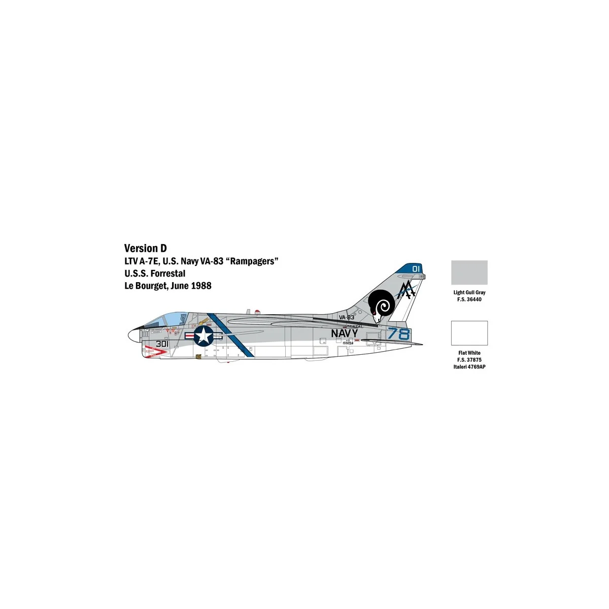 Aircraft A-7E Corsair II 1:48 Italeri Italeri I2797 - 7