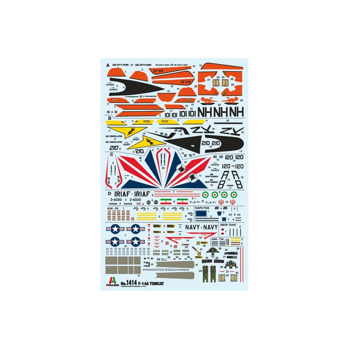 Avion F-14A Tomcat 1/72 Italeri Italeri I1414 - 3