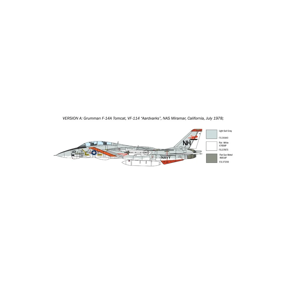 F-14A Tomcat 1/72 Italeri Aircraft Italeri I1414 - 4 F-14A Tomcat 1/72 Italeri Aircraft Italeri I1414 - 4