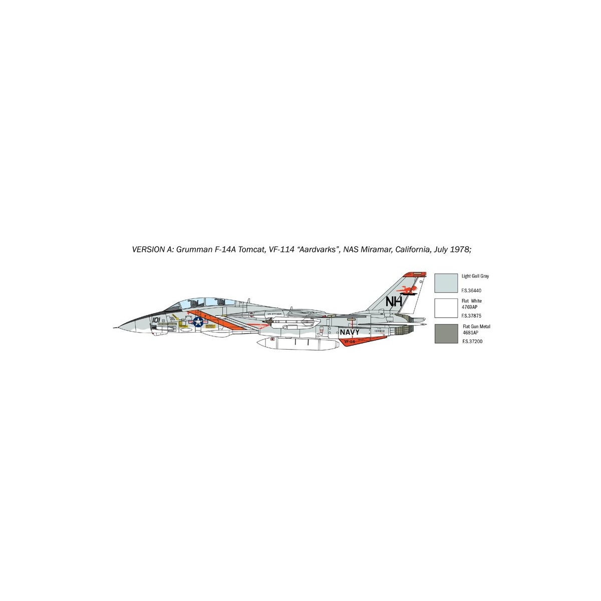 Avion F-14A Tomcat 1/72 Italeri Italeri I1414 - 4