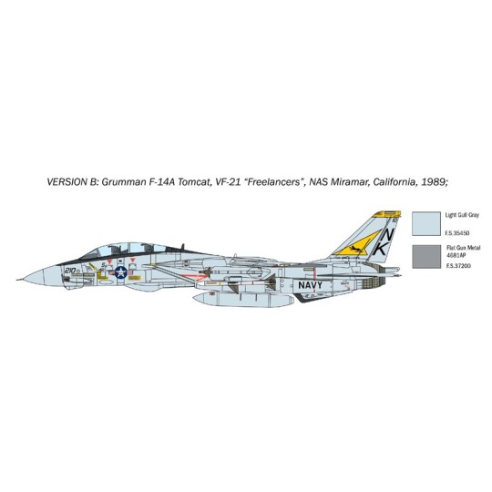 I1414-Avion F-14A Tomcat 1/72 Italeri