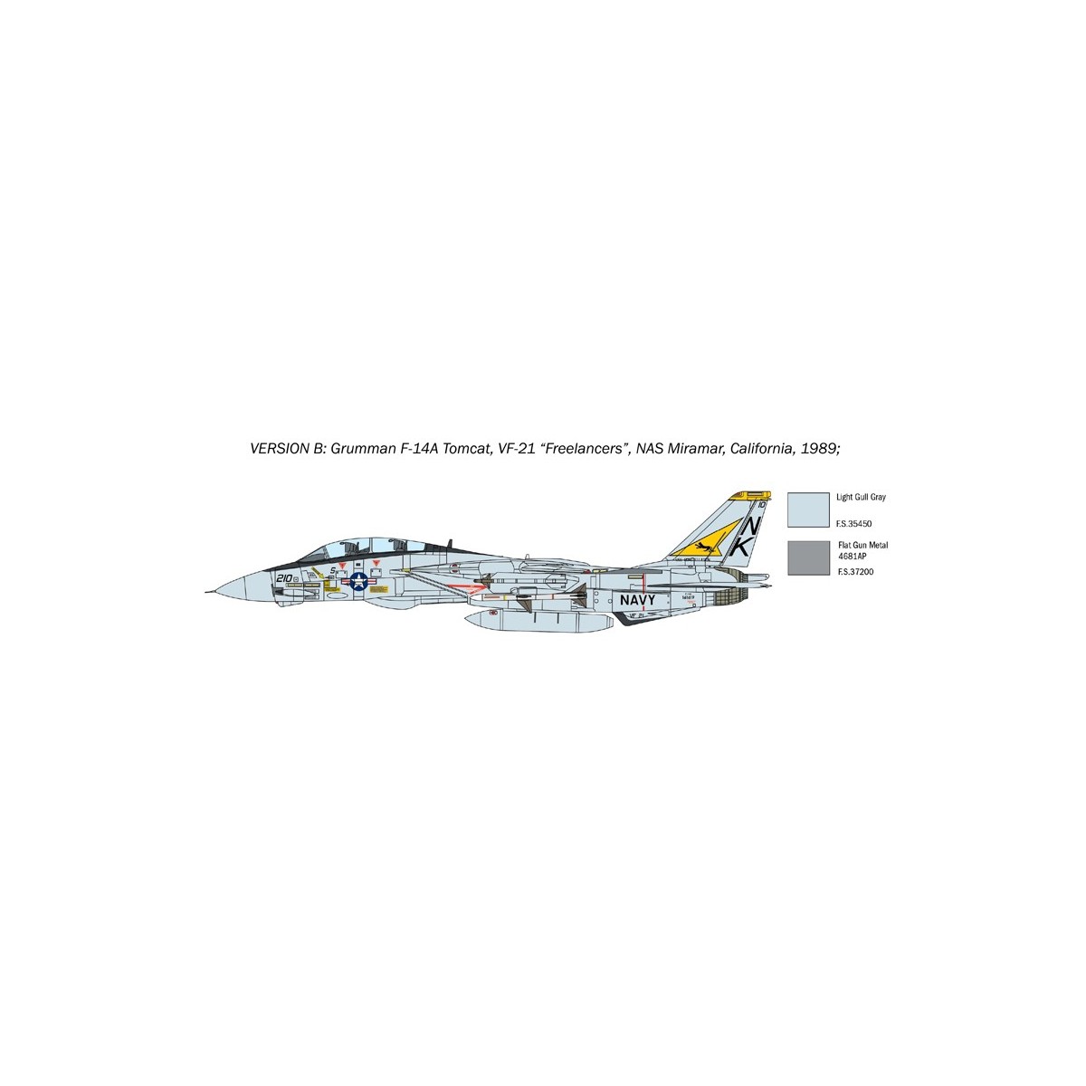 Avion F-14A Tomcat 1/72 Italeri Italeri I1414 - 5