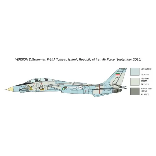 F-14A Tomcat 1/72 Italeri Aircraft Italeri I1414 - 7 I1414-F-14A Tomcat 1/72 Italeri Aircraft - I1414