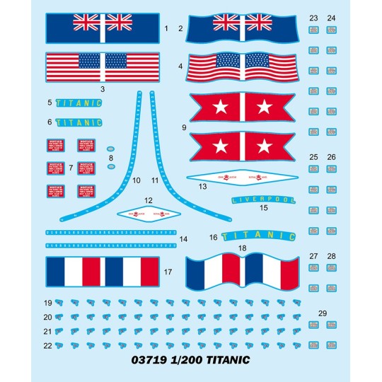 03719-R.M.S. Titanic avec éclairage LED 1/200 Trumpeter