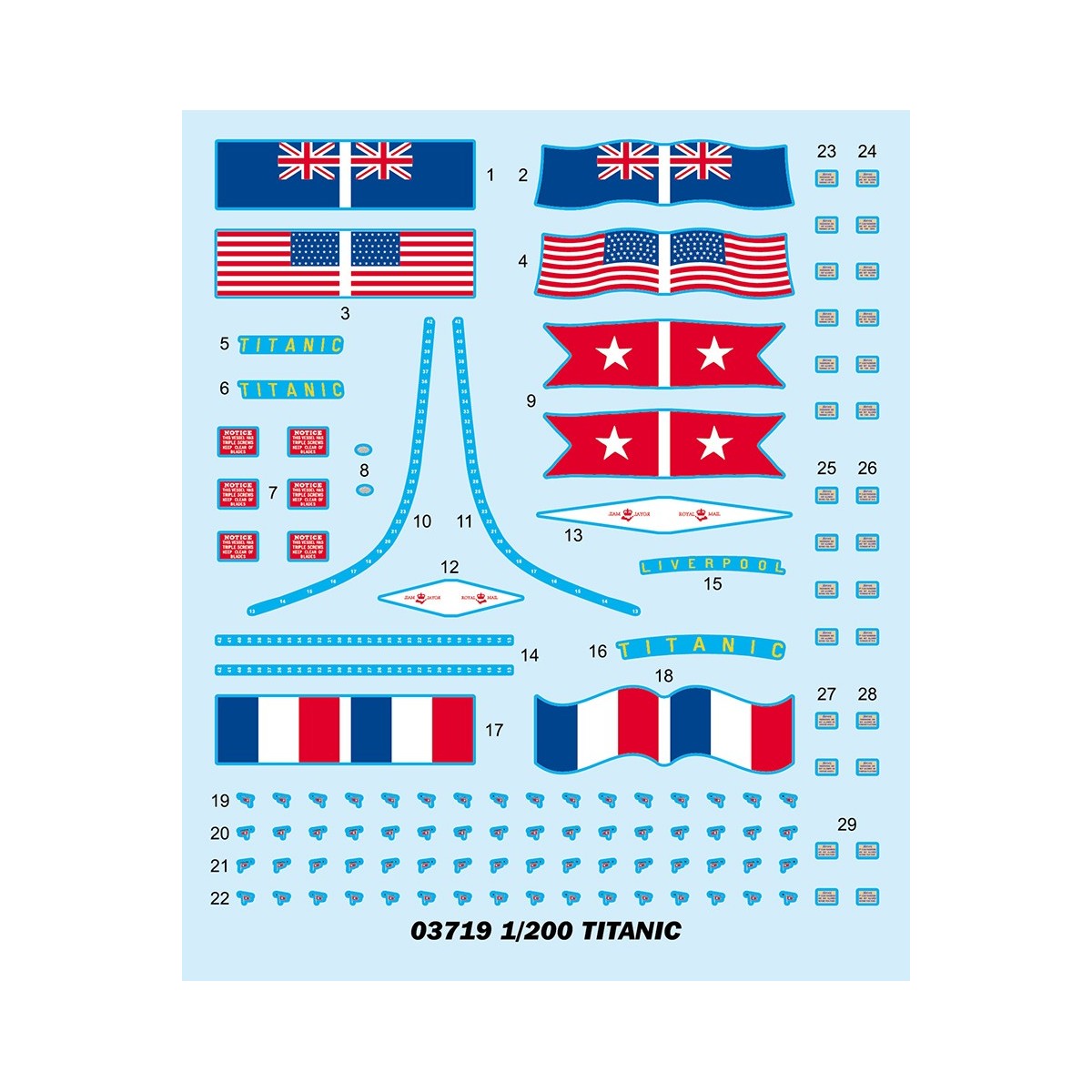 R.M.S. Titanic with LED lighting 1/200 Trumpeter Trumpeter 03719 - 3