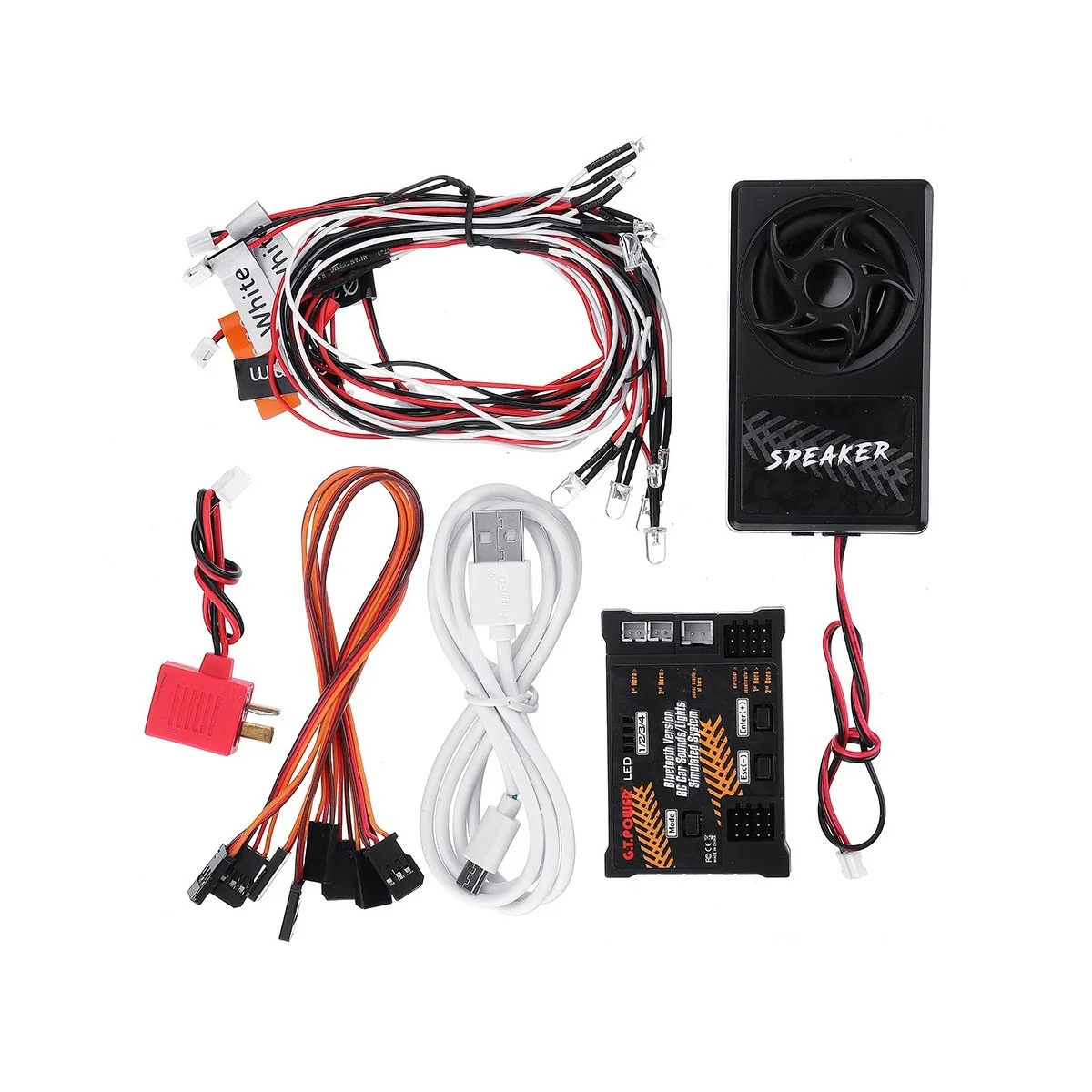 Bruiteur moteur + éclairage voitures Bluetooth GT-Power GT-Power GT-CARSOUND+LED - 1 Bruiteur moteur + éclairage voitures Bluetooth GT-Power GT-Power GT-CARSOUND+LED - 1