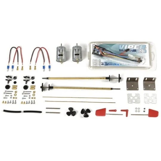 Kit motorisation Italian Runabout Riva Aquarama Amati Amati 1608/02 - 1 1608/02-Italian Runabout Riva Aquarama Amati motor kit - 1608/02