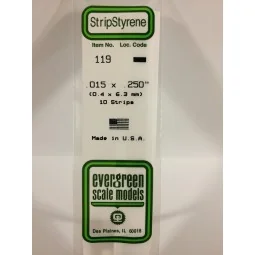 Wand 0.38x6.3x350mm Ref: 119 - Evergreen - S1370119