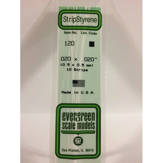 S1370120-Baguette 0.50x0.50x350mm Ref : 120 - Evergreen - S1370120