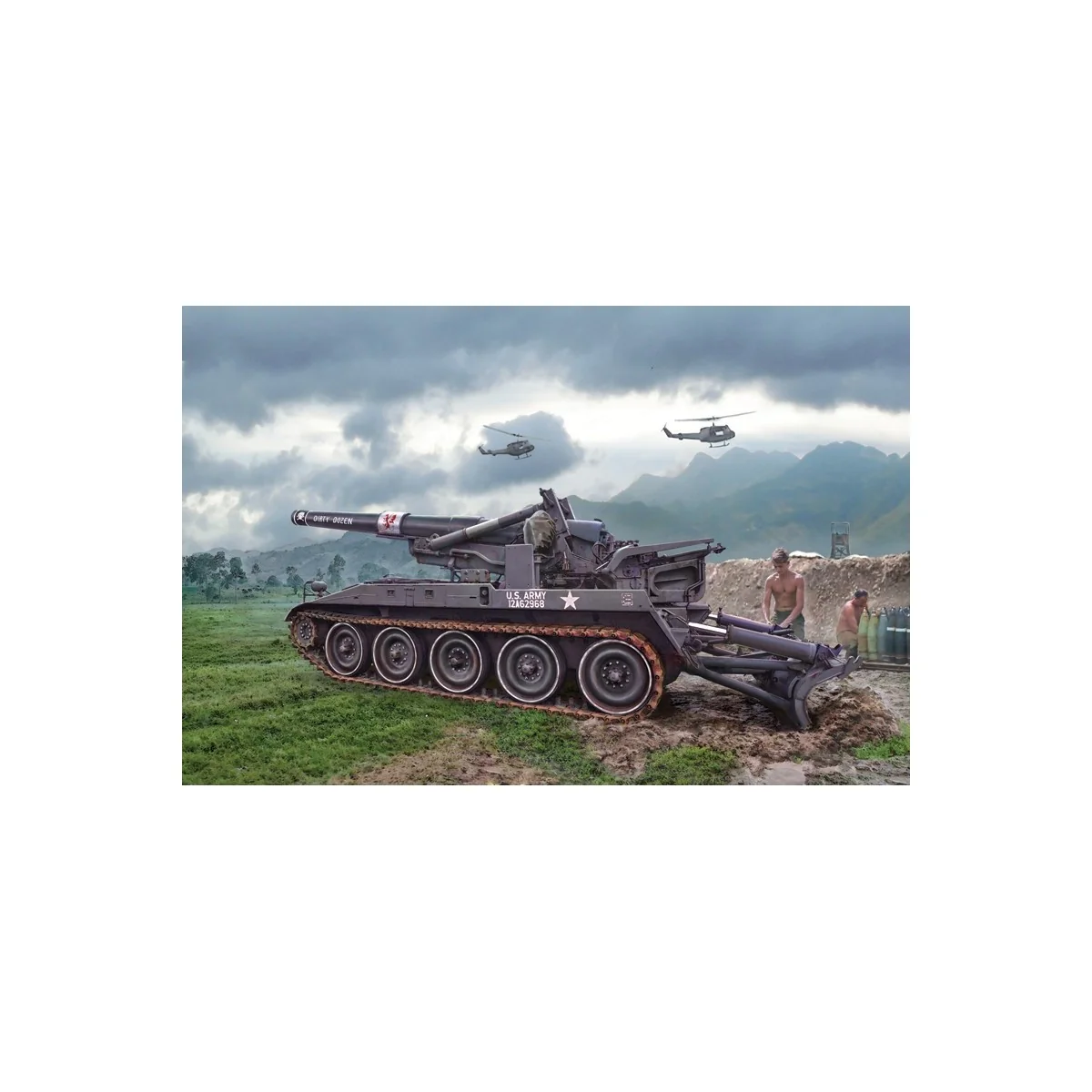 Self-propelled howitzer M110 1/35 Italeri Italeri I6574 - 1 Self-propelled howitzer M110 1/35 Italeri Italeri I6574 - 1