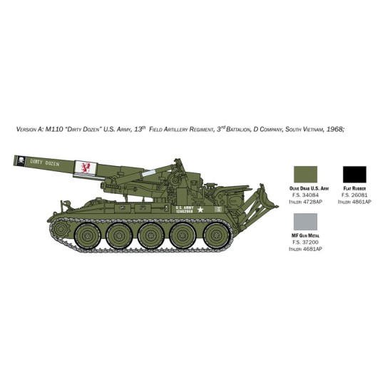 Self-propelled howitzer M110 1/35 Italeri Italeri I6574 - 4 I6574-Self-propelled howitzer M110 1/35 Italeri - I6574