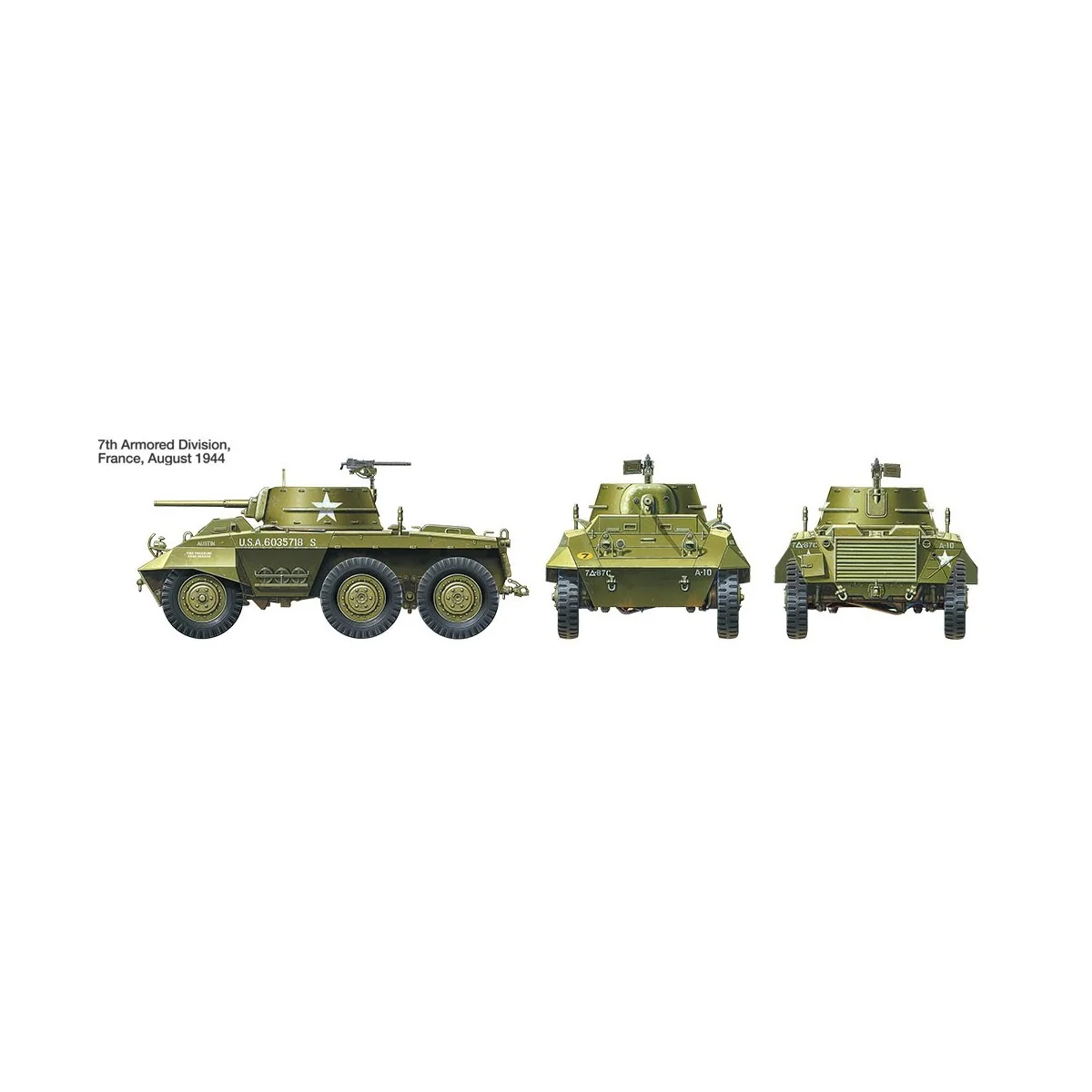 Tank U.S. M8 Greyhound Combat Patrol 1:35 Tamiya Tamiya 25196 - 6 Tank U.S. M8 Greyhound Combat Patrol 1:35 Tamiya Tamiya 25196 - 6