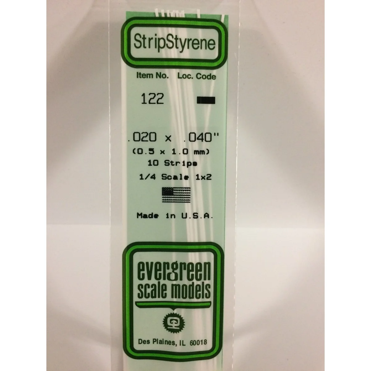 Baguette 0.50x1.0x350mm Ref : 122 - Evergreen Evergreen S1370122 - 1 Baguette 0.50x1.0x350mm Ref : 122 - Evergreen Evergreen S1370122 - 1