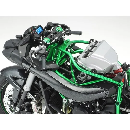 Moto Kawasaki Ninja H2 Carbon 1/12 Tamiya Tamiya 14136 - 7 14136-Moto Kawasaki Ninja H2 Carbon 1/12 Tamiya - 14136