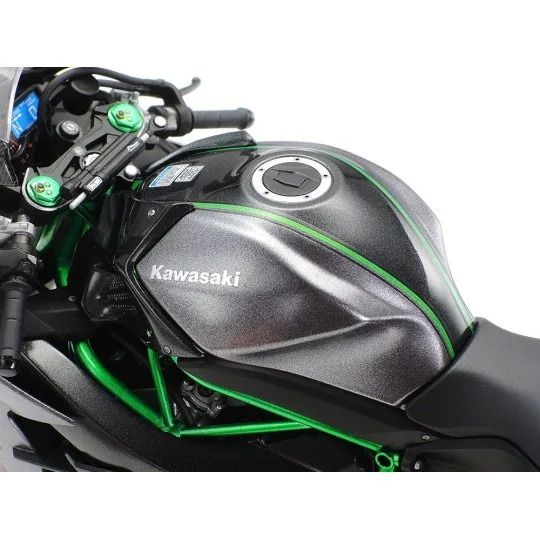 Moto Kawasaki Ninja H2 Carbon 1/12 Tamiya Tamiya 14136 - 11 14136-Moto Kawasaki Ninja H2 Carbon 1/12 Tamiya - 14136