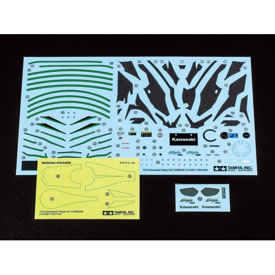 14136-Moto Kawasaki Ninja H2 Carbon 1/12 Tamiya