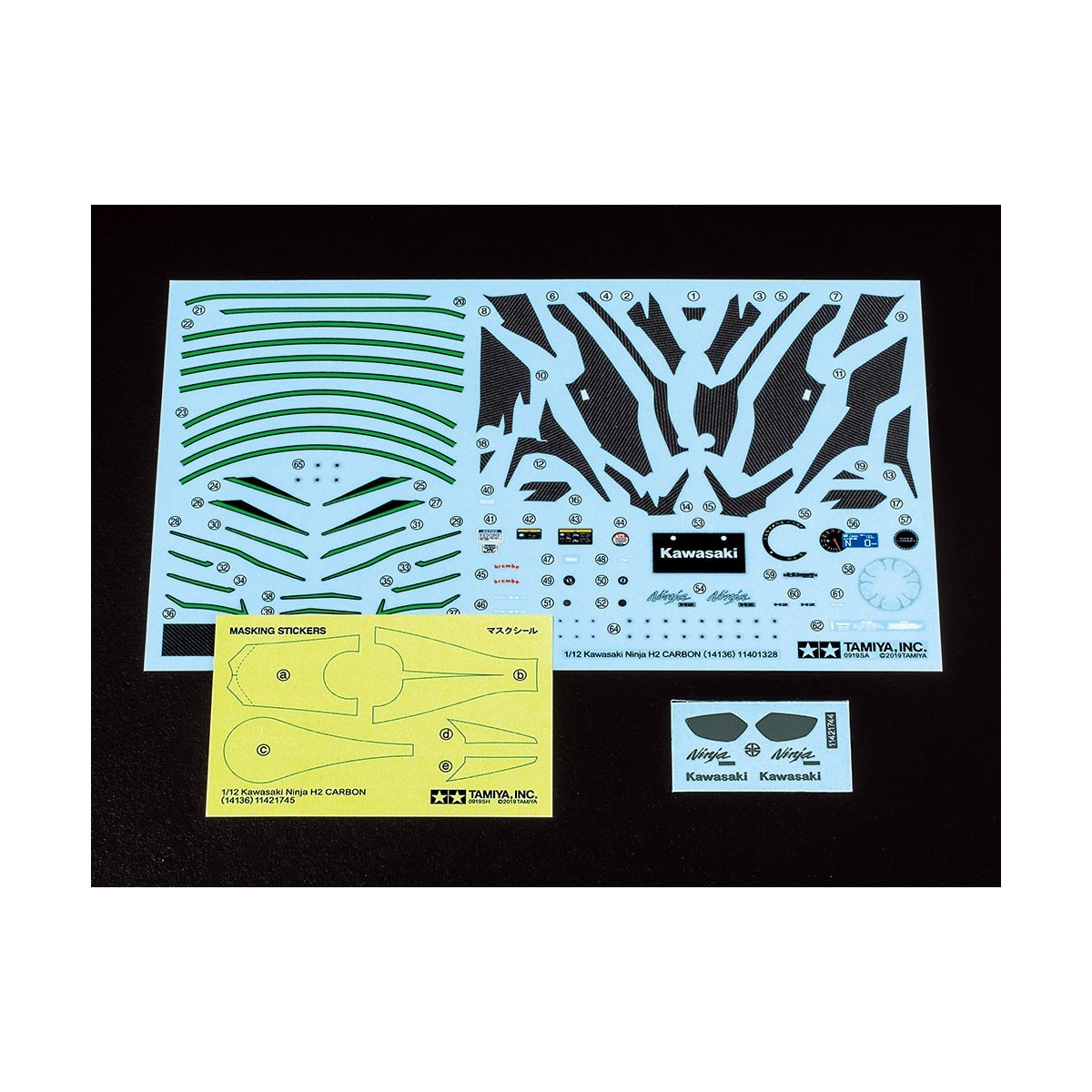 Moto Kawasaki Ninja H2 Carbon 1:12 Tamiya Tamiya 14136 - 12