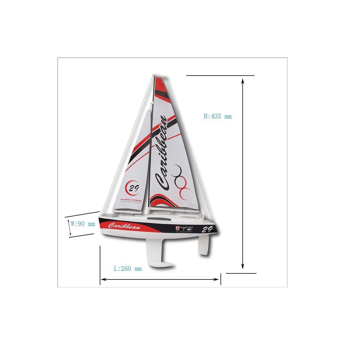 Caribbeam Sailing RTS V2 Joysway Joysway 8802V2 - 2