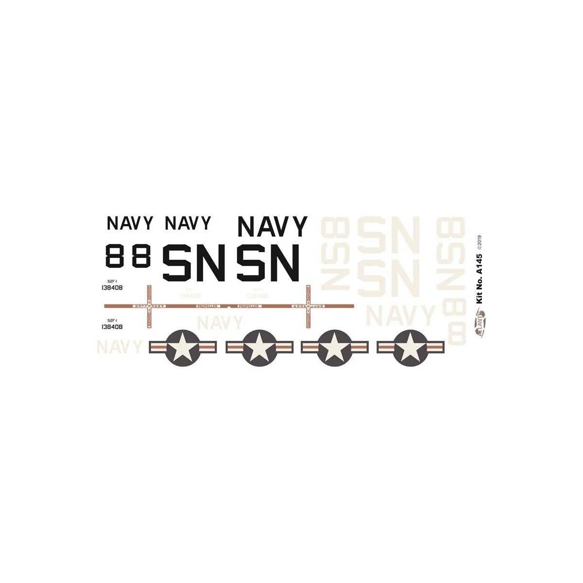 Aircraft S2F Hunter Killer 1:54 Atlantis Atlantis Models A145 - 7