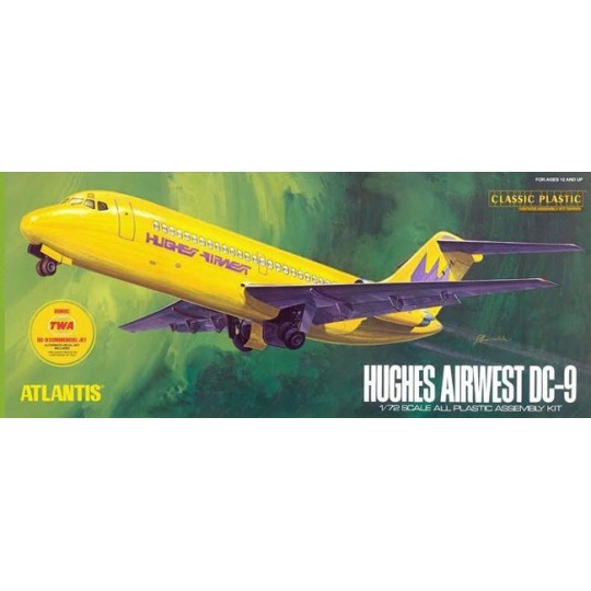 AMC-6004-Hughes Airways DC-9 Airliner 1:72 Atlantis