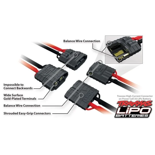 TRX-2849X-LiPo 3S 11.1V 4000mAh 25C ID Traxxas - TRX-2849X