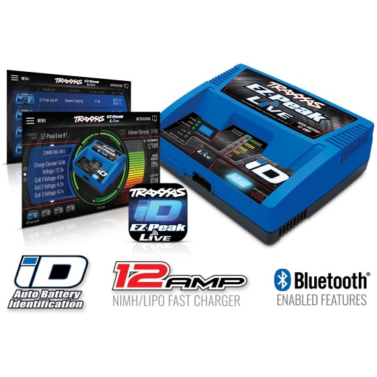 TRX-2971G-Chargeur EZ-Peak Live ID Bluetooth 100W Traxxas 2971G