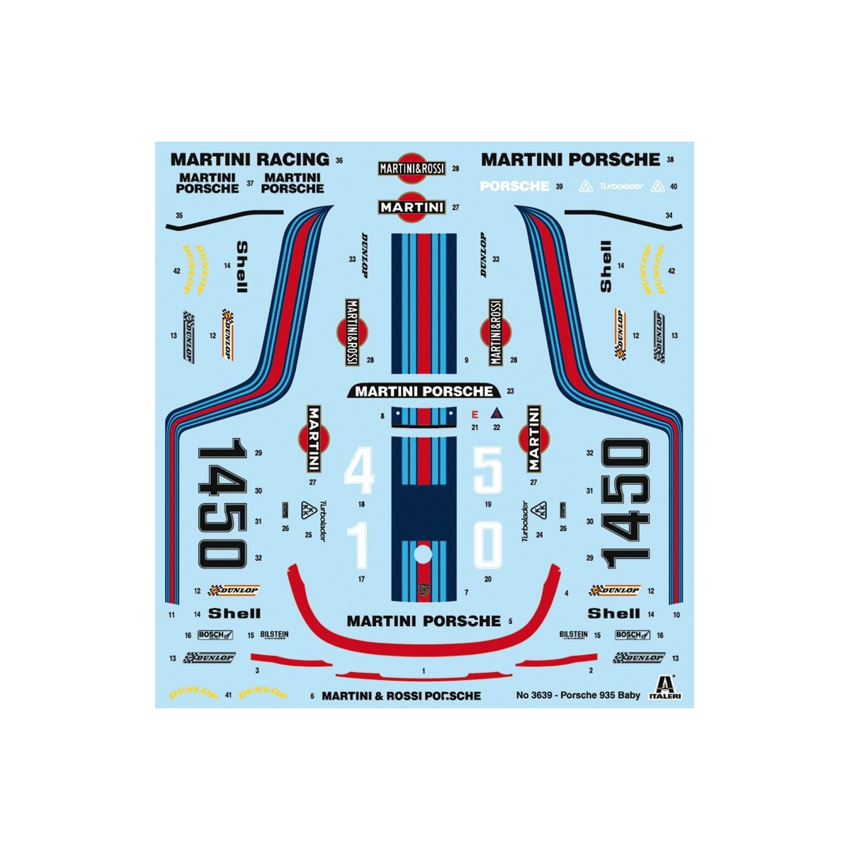 Porsche 935 Baby 1/24 Italeri Italeri I3639 - 3 Porsche 935 Baby 1/24 Italeri Italeri I3639 - 3