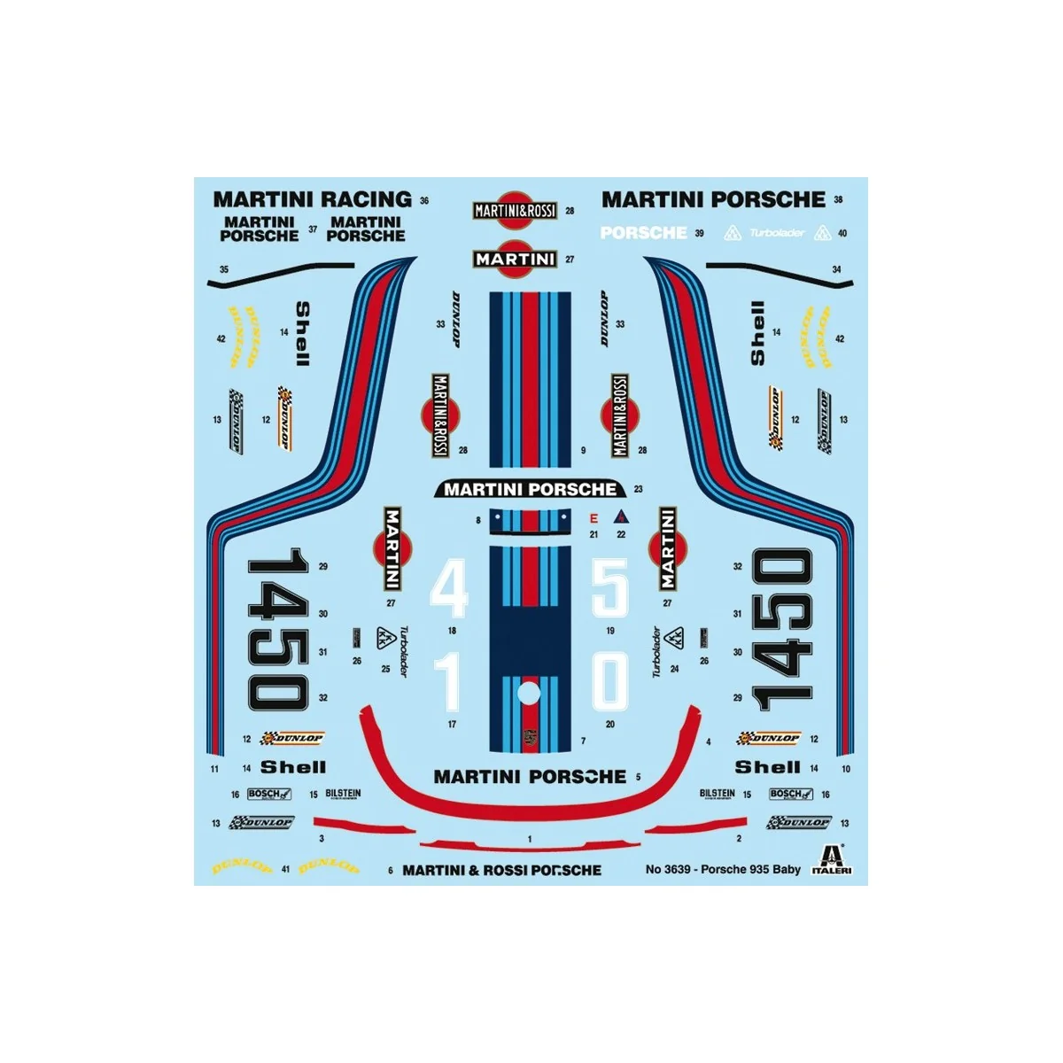 Porsche 935 Baby 1/24 Italeri Italeri I3639 - 3 Porsche 935 Baby 1/24 Italeri Italeri I3639 - 3