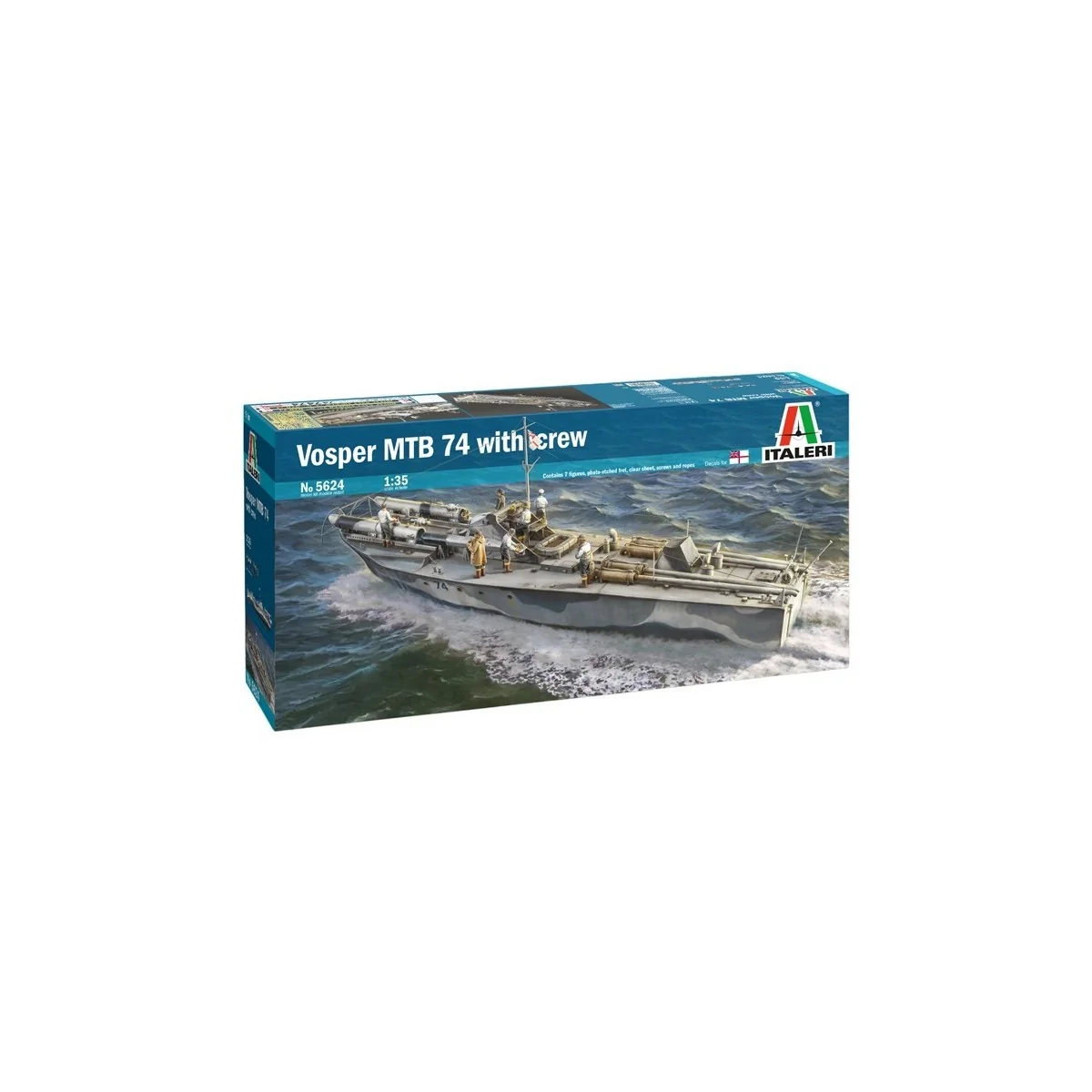 Boat Vosper MTB 74 and Crew 1/35 Italeri Italeri I5624 - 2