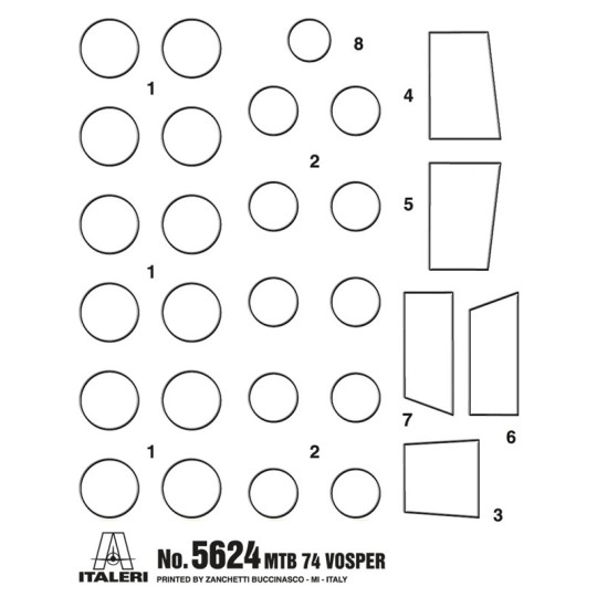 I5624-Boat Vosper MTB 74 and Crew 1/35 Italeri