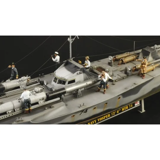 I5624-Bateau Vosper MTB 74 et Equipage 1/35 Italeri