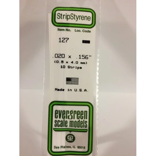 Wand 0.50x4.0x350mm Ref: 127 - Evergreen - S1370127 S1370127-Wand 0.50x4.0x350mm Ref: 127 - Evergreen - S1370127