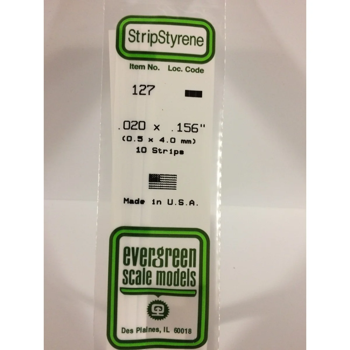 Wand 0.50x4.0x350mm Ref: 127 - Evergreen - S1370127 Wand 0.50x4.0x350mm Ref: 127 - Evergreen - S1370127