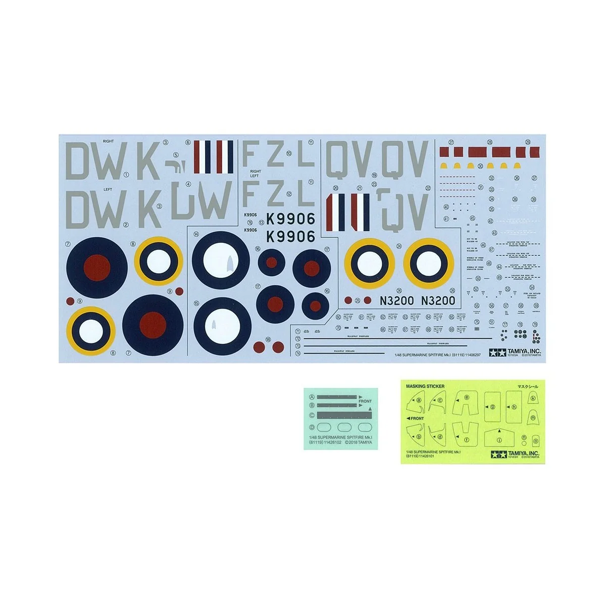Avion Spitfire Mk.I Supermarine 1/48 Tamiya Tamiya 61119 - 3