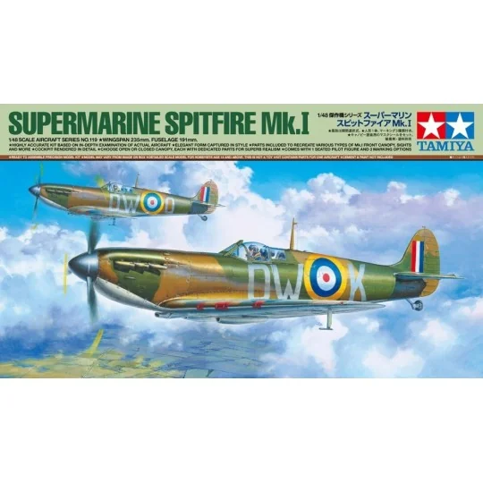 61119-Plane Spitfire Mk.I Supermarine 1:48 Tamiya - 61119
