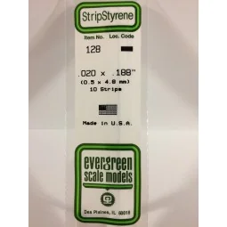 Baguette 0.50x4.8x350mm Ref : 128 - Evergreen Evergreen S1370128 - 1