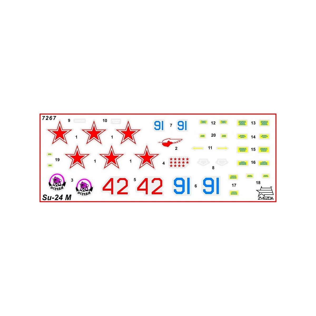 Avion de chasse SU-24M Fencer D 1/72 Zvezda Zvezda Z7267 - 4