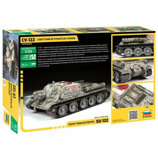 Z3691-Soviet destroyer tank SU-122 1/35 Zvezda - Z3691