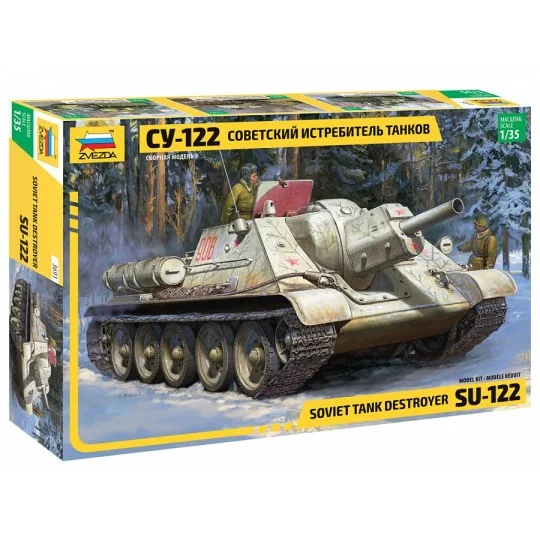 Z3691-Char destroyer soviétique SU-122 1/35 Zvezda - Z3691